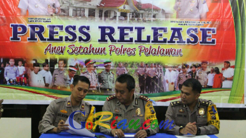 Lima dari Tujuh Kasus Korupsi yang Ditangani Polres Pelalawan Sudah P-21 dan Tahap II