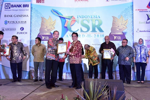 Bank Riau Kepri Raih Platinum Indonesia CSR Award 2018