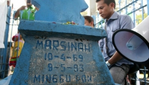 GoRiau Ribuan Buruh Mengadu ke Makam Marsinah