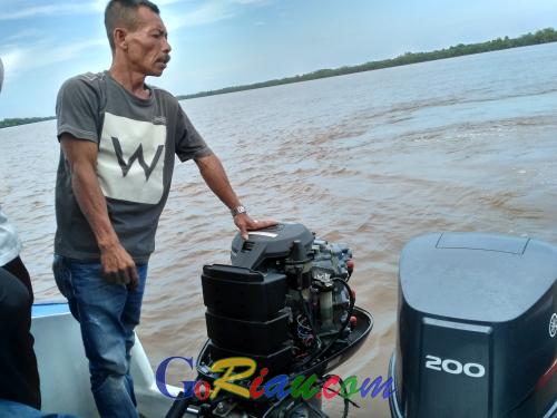 Duh, Mogok di Perairan Kuala Enok, Speedboat Gubernur Riau dan Bupati Inhil Bermasalah