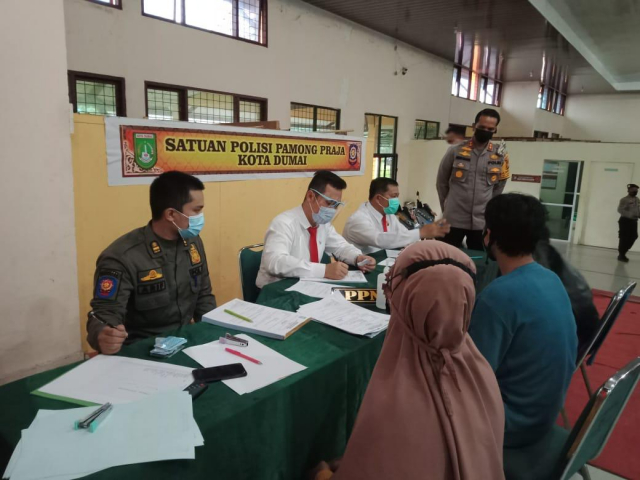 Seminggu Sidang Lapangan Pelanggar Protokol Kesehatan, Aparat Hukum di Riau Kumpulkan Rp 19 Juta dari Masyarakat