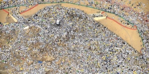 GoRiau 2 Juta Jamaah Haji Wukuf di Arafah, Ini Penampakannya dari Udara, Sungguh Menakjubkan
