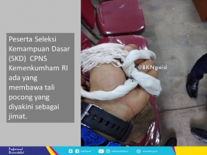 GoRiau Bikin Geli, Ada Peserta Tes CPNS Bawa Tali Pocong Agar Bisa Lulus