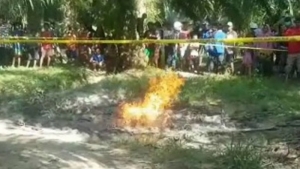 GoRiau Begini Penjelasan Ahli Terkait Semburan Lumpur dan Kobaran Api di Mamuju Usai Gempa 7,4 SR