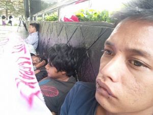 GoRiau Jahit Mulut, 5 Mahasiswa Riau Siap Jadi Mayat di KPK