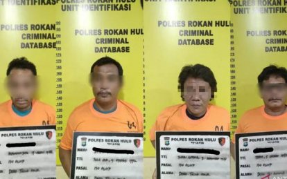 Keroyok Penjaga Keamanan PT Karya Samo Mas Rohul, 4 Anggota PUK-SPPP Diringkus Polisi