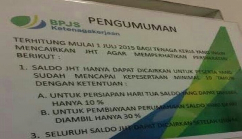 Dana JHT Bisa Diambil Setelah Usia 56 Tahun, Aturan Baru BPJS Kagetkan Pekerja
