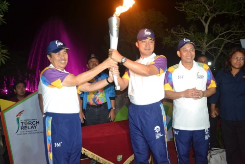 Inasgoc Puji Kekompakan Pemkab dan Masyarakat Siak Sambut Rombongan Torch Relay Asian Games