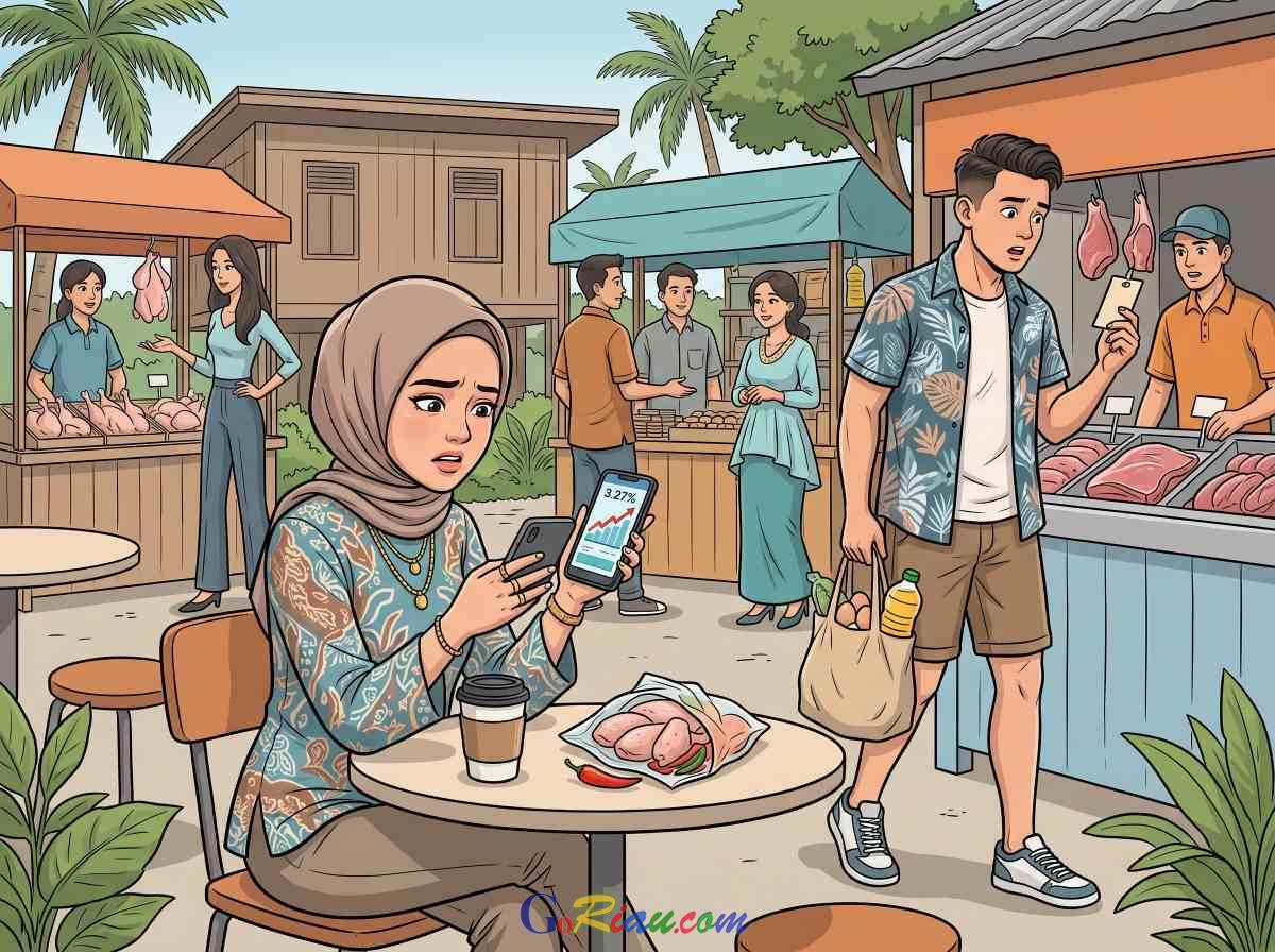 Harga Ayam dan Emas Naik, Inflasi Riau Agustus 2026 Tembus 3,27 Persen