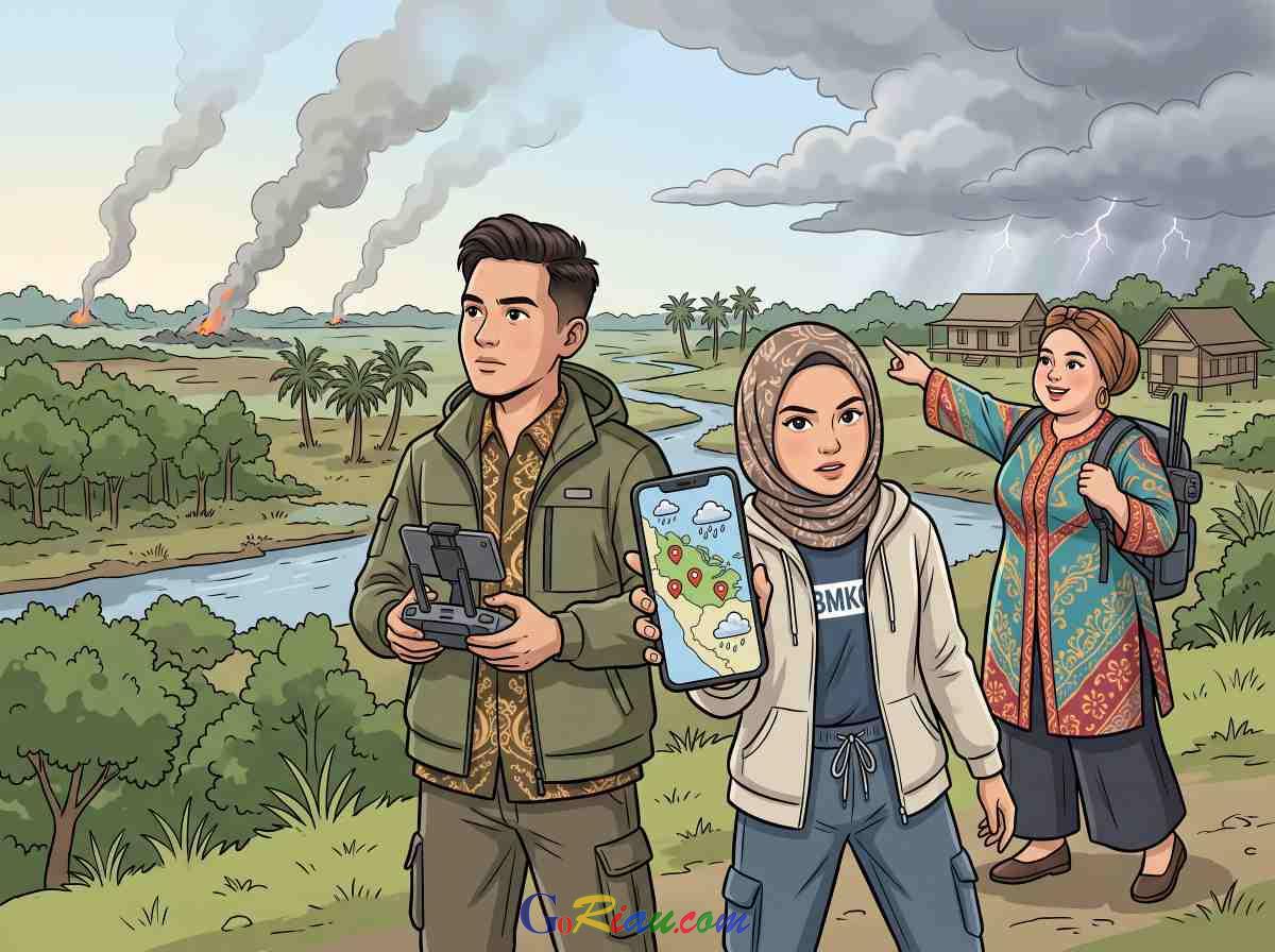 Ribuan Titik Panas Kepung Sumatera, Bengkalis Jadi Wilayah Terbanyak di Riau