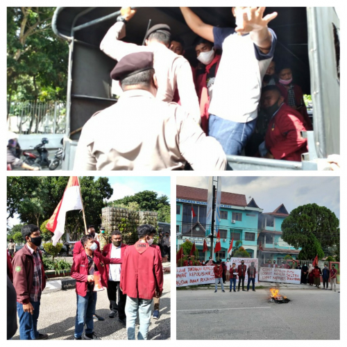 Dalih Covid-19, Polisi Bubarkan Aksi Peringatan Satu Tahun Meninggalnya Kader Muhammadiyah, Mahasiswa Ngaku Diseret-seret