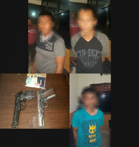 Jatanras Polda Riau Bekuk 4 Bandit Bersenpi Spesialis Truk, 1 Orang Diduga Anggota TNI