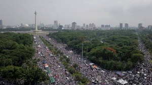 GoRiau Reuni 212, Jutaan Umat Islam Padati Kawasan Monas Hingga Sarinah, Begini Penampakannya dari Udara