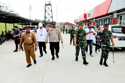 GoRiau Jelang Kunjungan Presiden RI, Danrem 031/WB Tinjau Persiapan di Pintu Tol Bangkinang