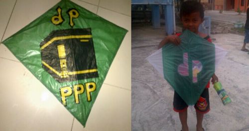 Ribuan Layang DP Dibagi Gratis di Selatpanjang