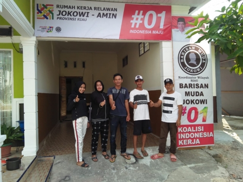 Barisan Muda Jokowi Dirikan Rumah Kerja Relawan untuk Provinsi Riau