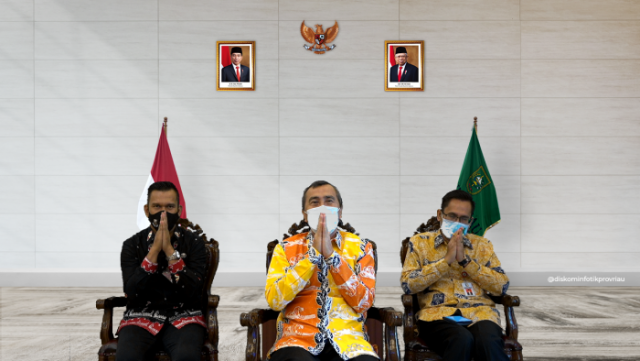 Bahas Blok Rokan, Gubri Gelar Vidcon Dengan Presdir PT Chevron Pasific Indonesia