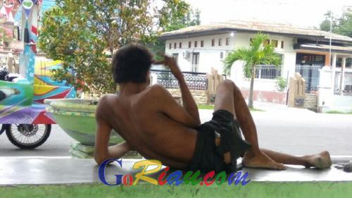Sejak Lama Orang Gila Berkeliaran, Pemda Meranti Terkesan Lakukan Pembiaran