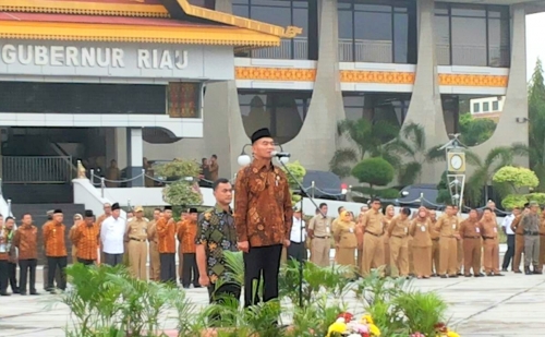 ASN Pemprov Riau Apel Perdana bersama Mendikbud