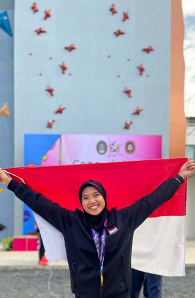 Catatkan Waktu 28,90 Detik, Atlet Riau Ikut Andil Juarai Nomor Speed World Record Relay Team Putri Asean University Games