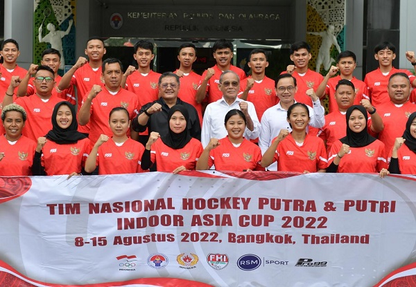 Plt Sesmepora Berharap Timnas Hoki Indonesia Raih Hasil Terbaik di Kejuaraan Hoki Indoor Piala Asia 2022