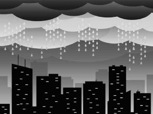 10 Menit Kota Duri Diguyur Hujan, Warga Berharap Kabut Asap Hilang