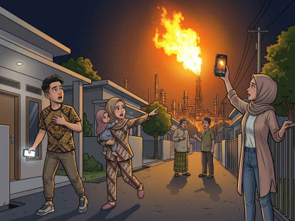 Dentuman Keras di Area Kilang Pertamina Dumai, Warga Sempat Panik