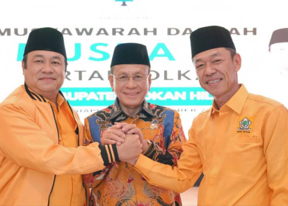 Maju Sebagai Calon Tunggal, Bupati Rohil Bistaman Resmi Pimpin Golkar Rokan Hilir