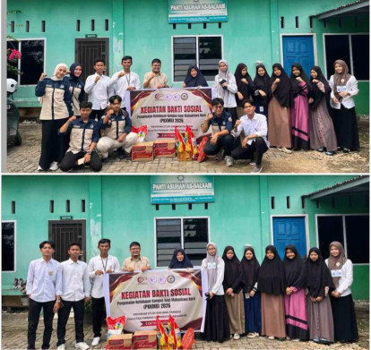 Tak Sekadar Seremonial Kampus, Maba Farmasi Universitas Abdurrab Pekanbaru Belajar Jadi Agent of Change di Panti Sosial