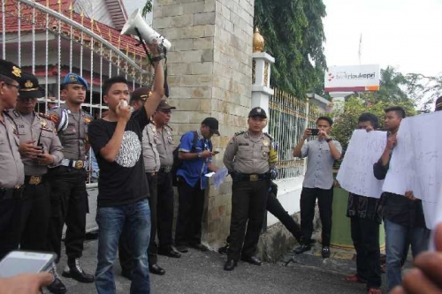 Aspidsus Kejati Laporkan Koordinator Pengunjuk Rasa ke Polda Riau Buntut Demo Korupsi Dispenda