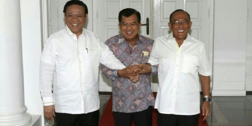 4 Janji Ical dan Agung di Hadapan Jusuf Kalla