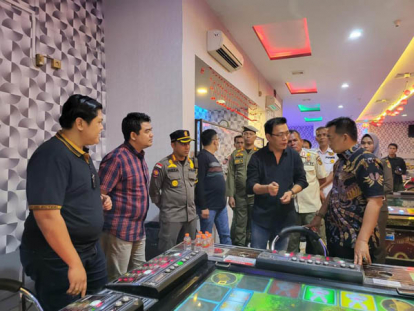 GoRiau Satpol PP dan Polisi Gelar Razia Gelanggang Permainan di Pekanbaru