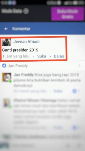 Tulis Status Facebook Ganti Presiden 2019, Camat di Kuansing Dilaporkan ke Panwaslu