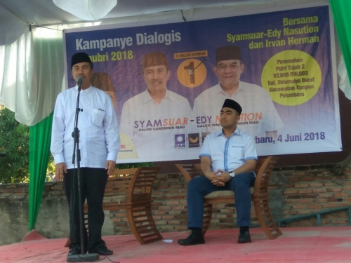 Irvan Herman Kampanyekan Syamsuar - Edy Nasution dengan Target Mendulang Suara Tertinggi di Kota Pekanbaru