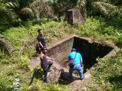 Selama Ini Tertutup Belukar, Ternyata Ada Bunker Peninggalan Penjajah di Desa Talang Jerinjing Inhu, Ini Buktinya..