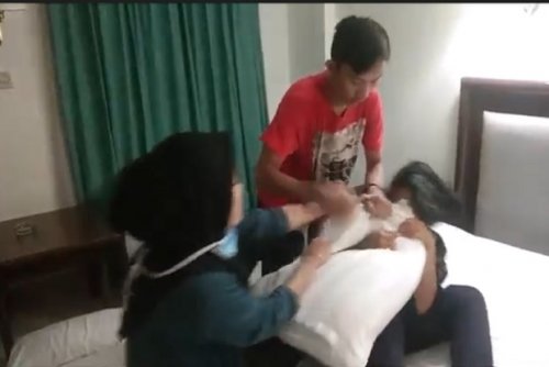 Wanita Hamil Gerebek Suami Selingkuh di Hotel, Sempat Bergumul di Ranjang