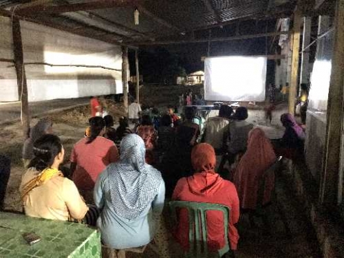 Masyarakat di 4 Kabupaten Antusias Tonton Film Pencegahan Karhutla