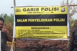 GoRiau Kebakaran Lahan Terjadi di Kawasan HTI Milik Sinarmas Group di Siak