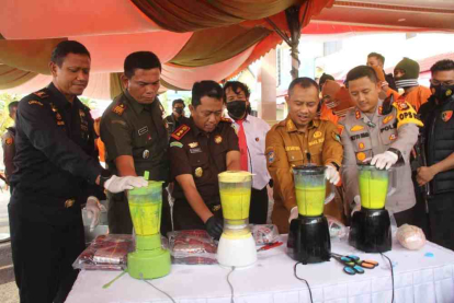 GoRiau Polisi Musnahkan 37,8 Kg Sabu-sabu di Bengkalis Riau