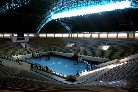 Hall A Basket Disulap Jadi Lapangan Futsal Peparnas