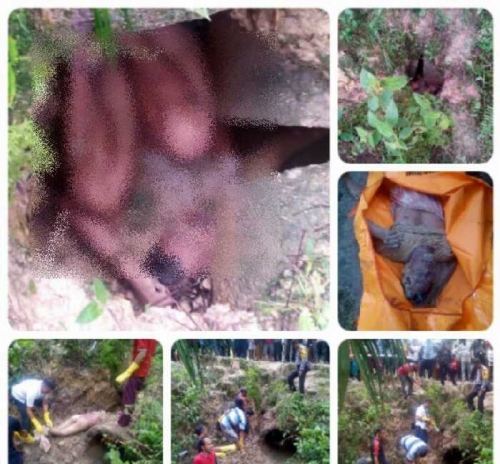 Warga Desa Batang Nilo Geger, Ada Mayat Pria Terjepit di Dalam Lubang Gorong-gorong