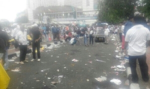 GoRiau Sampah Bertaburan dan Taman Bundaran HI Rusak Usai Aksi 412, Beda dengan Aksi 212
