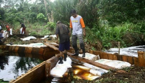 Lahan Gambut Sedikit, Desa Gogok Hanya Bangun 2 Sekat Kanal