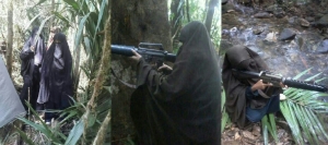 GoRiau Istri Santoso dan 2 Temannya Latihan Perang di Hutan Poso, Ini Penampakannya
