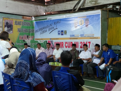 Hall Arjuna Balik Alam Duri Mendadak Diramaikan Pendukung Cagub Riau Nomor 1