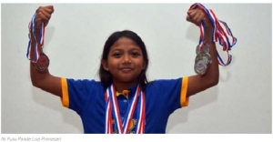 GoRiau Luar Biasa, Usia Masih 9 Tahun Lisa Berhasil Sabet 10 Medali di KNAG Swimming Championship Singapura