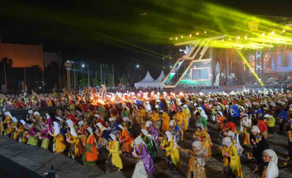 Gebyar Gernas BBI BBWI dan Lancang Kuning Carnival di Pekanbaru Berlangsung Meriah