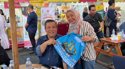 Pj Gubernur Riau Cicipi Kuliner di Bazar BBI BBWI, Pengunjung Capai 65.000 Orang