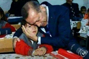 GoRiau Sungguh Mengharukan, Presiden Turki Erdogan Tiba-tiba Hadir di Sekolah untuk Jadi Wali Bocah Yatim Piatu
