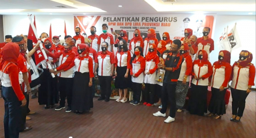 Presiden LSM LIRA Lantik Pengurus DPW dan DPD 5 Kabupaten/Kota Provinsi Riau